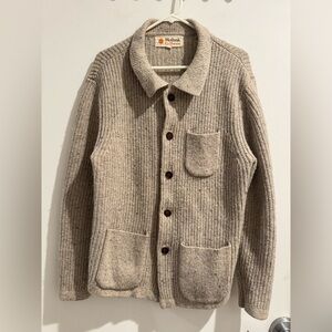 Mollusk California Merino Wool Alpaca Blend Cardigan Sweater Size Large